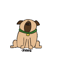 crudog_ love happy dogs perros Sticker