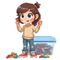 Boys Girls Legos Sticker