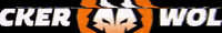 StickerWolf glitch orange wolf stickerwolf GIF