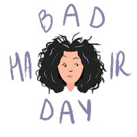 Bad Hair Day Sticker