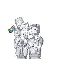 Two Dads Gay Sticker by Mama McCool