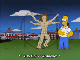 homer simpson art GIF