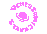 Pink Saturn Sticker by Relentless Beats