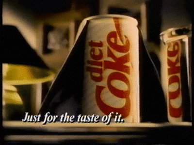 diet coke 1980s GIF