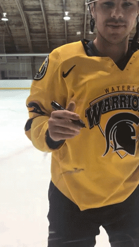 University Of Waterloo Hockey GIF by Waterloo Warriors