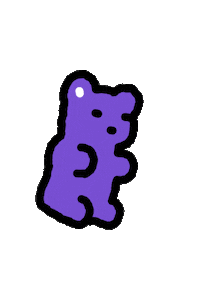 gummy bear nom Sticker by HeyTVM
