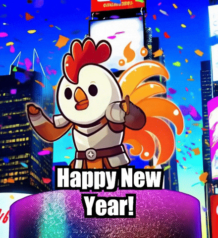 Happy New Year Celebrations GIF by Zorooster