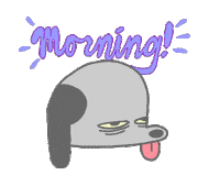 Good Morning Sticker by Jason Clarke