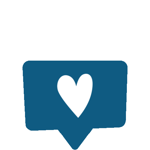White Heart Love Sticker by All Things Studio