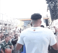 bucks sports basketball nba hugging GIF