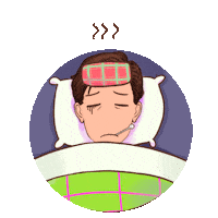 Sick Flu Sticker