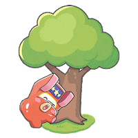 Xinbingyou hug online tree 可愛 Sticker