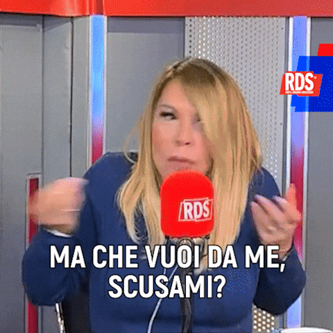Leave Me Alone Radio GIF by RDS 100% Grandi Successi