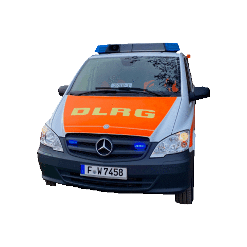 dlrgfrankfurt mercedes vito blaulicht einsatz Sticker