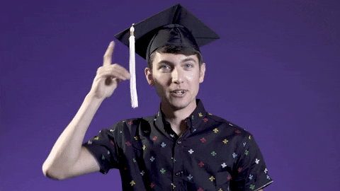 graduation cap GIF by Linfield College