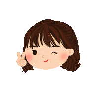 Happy Cute Girl Sticker