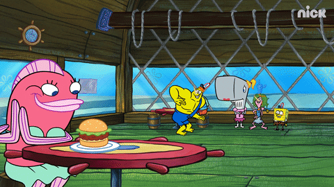 Nickelodeon Eat GIF by SpongeBob SquarePants