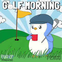 Golfing Hole In One GIF by Pudgy Penguins