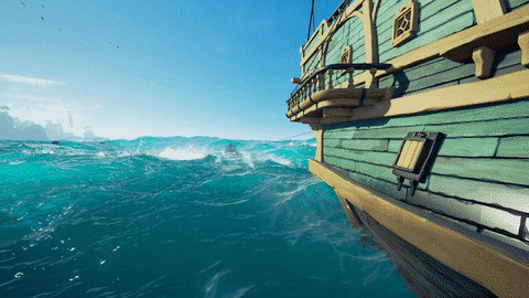 Pirate Rowboat GIF by Sea of Thieves