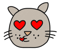 Cat Kiss GIF by Thank You Coffee