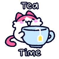 Tea Time Coffee Sticker
