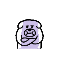 Angry Dog Gif Sticker by takadabear