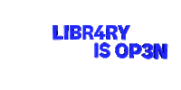 Awesome The Library Is Open Sticker by ISIT.magazine