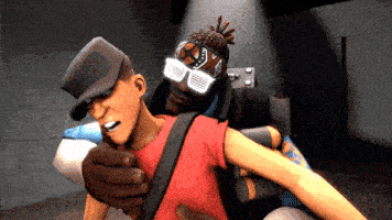 Team Fortress 2 Hugging GIF