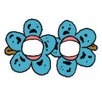 flower sunglasses Sticker by Dew Tour