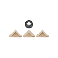 thepopupbnb vacation camping bnb tent Sticker