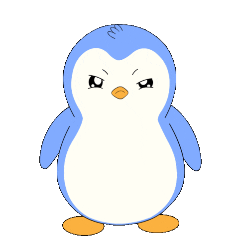 Angry Fire Sticker by Pudgy Penguins