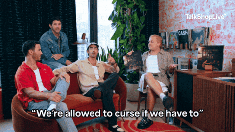 Nick Jonas Cursing GIF by TalkShopLive