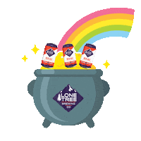 Happy Luck Of The Irish Sticker by Lone Tree Brewing Company