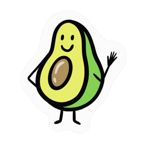 Vegan Avocado Sticker
