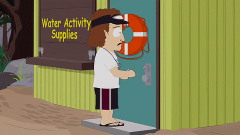 lifeguard knocking GIF by South Park 