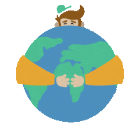 World Hug Sticker by TENCEL Europe