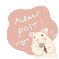 Nemistudio new post lovely hamster deco Sticker