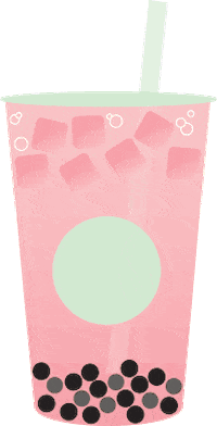 Bubble Tea Coffee Sticker