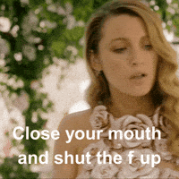 Keep Quiet Shut Up GIF by Blake Lively Fan