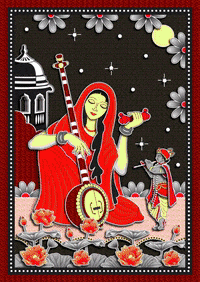 GundicaArt meditation mira krishna devotion GIF
