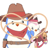Wild West Love Sticker by Pudgy Penguins