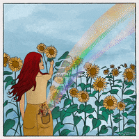 vangodoodle happy rainbow stars pride GIF