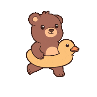 Happy On My Way Sticker by BEARISH