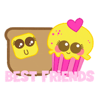 BeBerry i love you best friends tosti mejores amigos Sticker