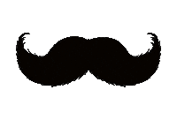 mustache STICKER