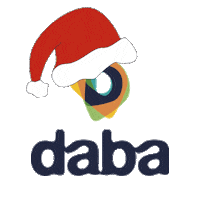 dabasa daba daba navidad daba xmas daba logo Sticker