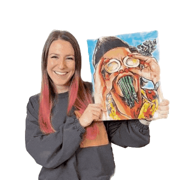 Taytayski giphyupload art artist painting Sticker