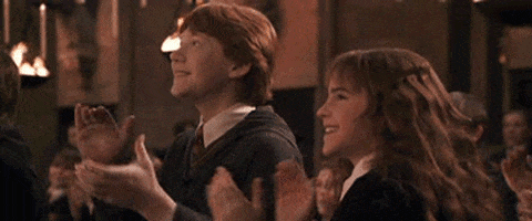 harry potter clapping GIF