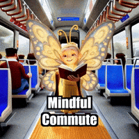 Reading Transit GIF by BuddhaFlyJourney