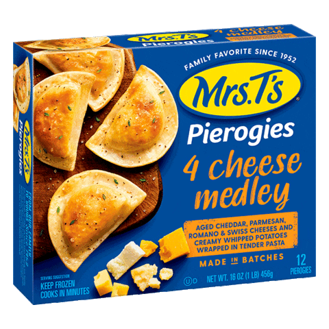 Rotation Packaging Sticker by Mrs. T's Pierogies